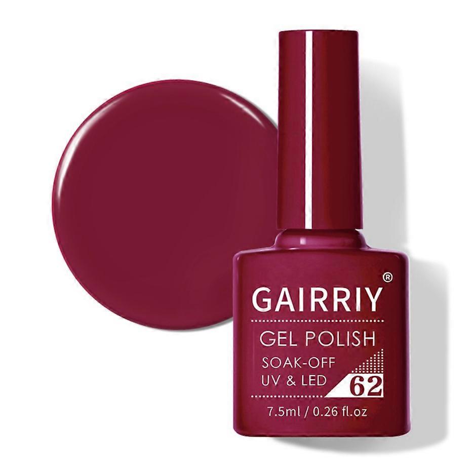 Rosfix Hybrid Nail Polish 062 – Deep Red | 7.5 ml capacity | Long-lasting effect
