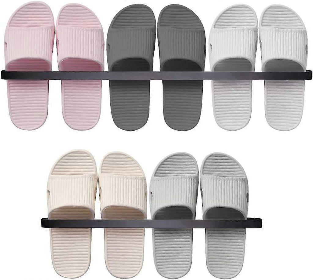 Shoe Rack Wall Mounted Shoe Rack Wardrobe Shoe Rack Screws | Holds 3 Pairs of Shoes for Hallways and Corridors