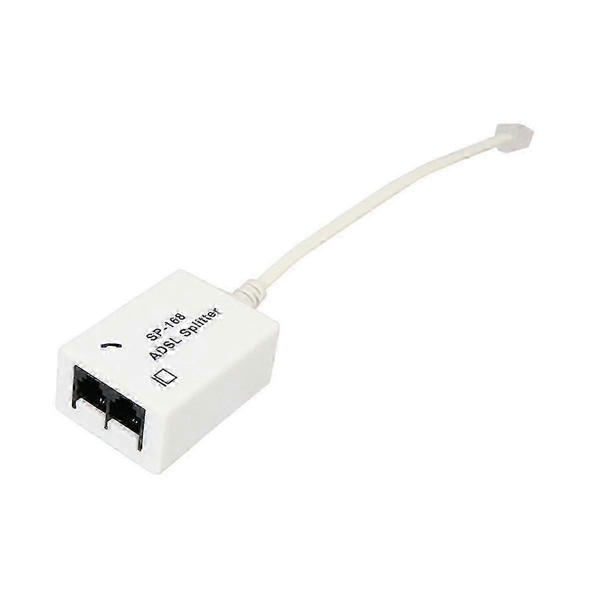 2Pcs DSL Filter Splitter ADSL Splitter for Phone Line Male to 2 Female RJ11 6P4C/6P2C Telephone Mod