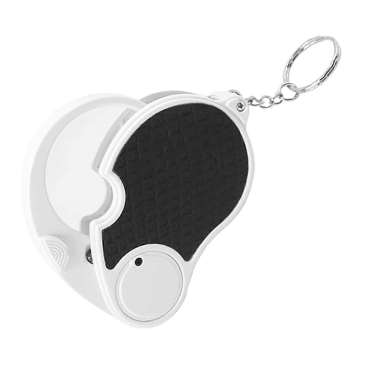 Handheld Magnifying Glass With Light - Folding Keychain Design for Jewelry Inspection and Detail Work, Portable and Compact
