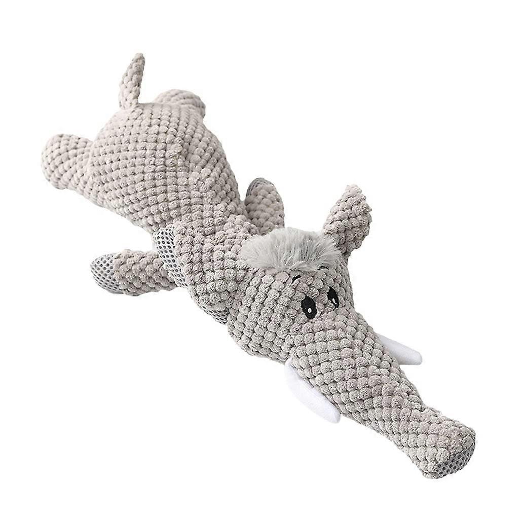 Interactive plush chew toy for small and mediumsized dogs, plush animal shape, to reduce boredom/anxiety.