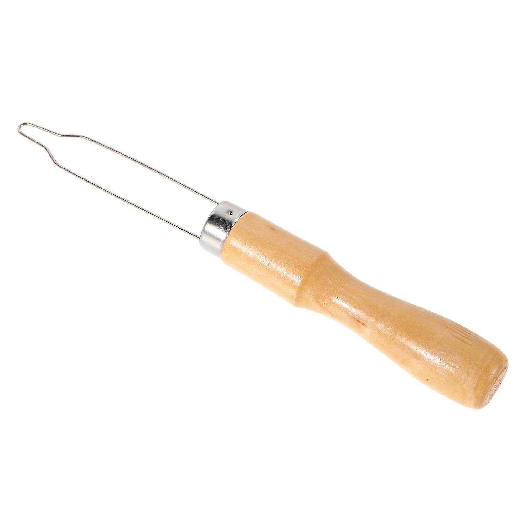 2 Pieces Wooden Handle Adaptable Tool Zip Pulling for Seniors and People with Disabilities Ergonomic