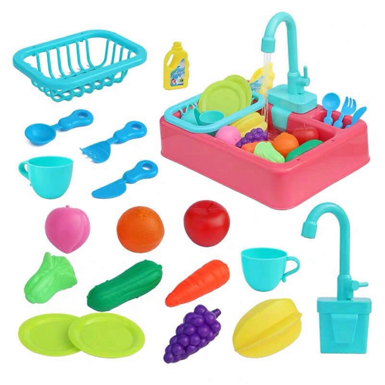 Water Play Table, RolePlay Πλυντήριο πιάτων Διαδραστικό Τραπέζι Παιχνιδιού Νερού για παιδιά ηλικίας 1 ετών και άνω, Κορίτσια σε εσωτερικούς και εξωτερικούς χώρους