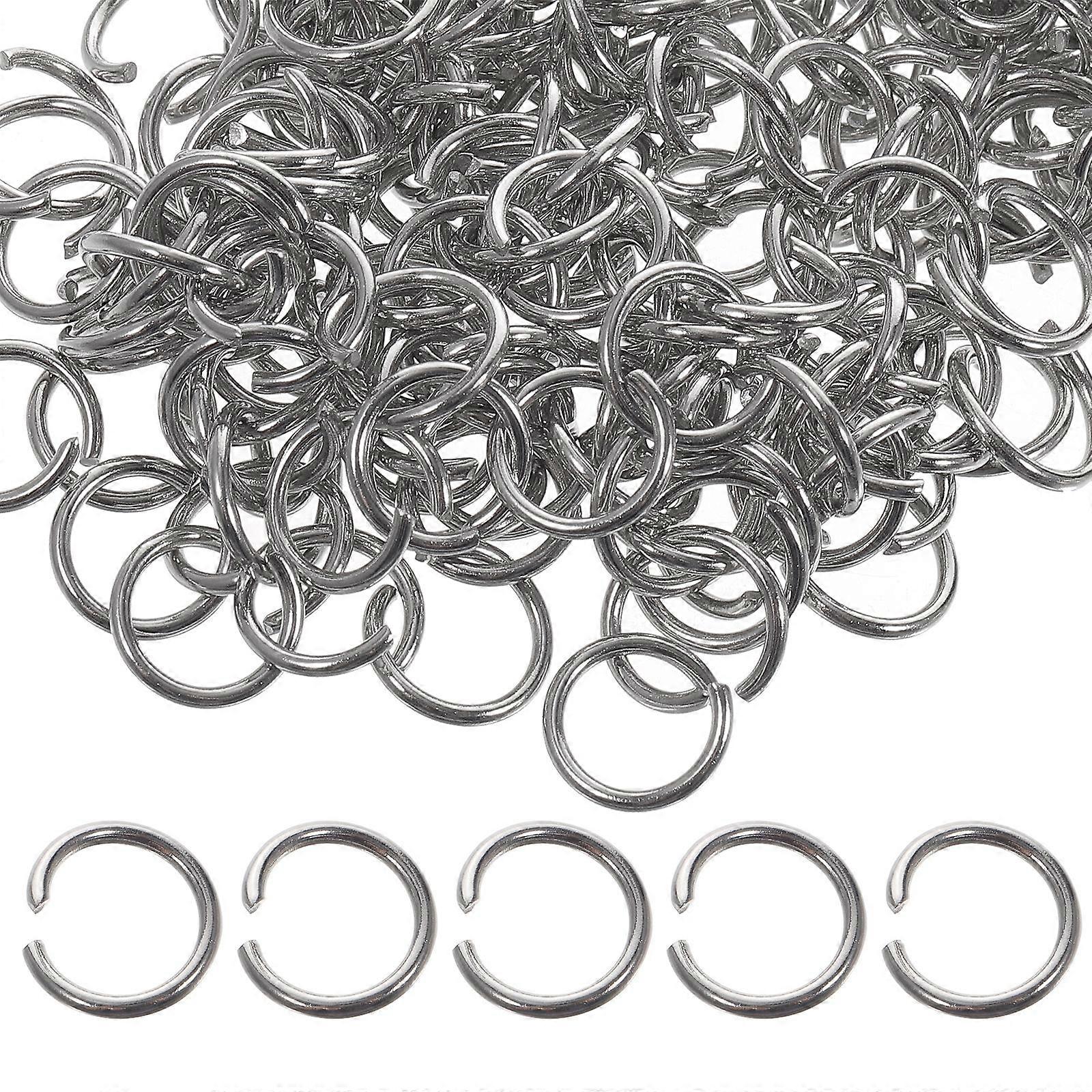 200pcs Jewelry Making Jump Ring Sturdy Stainless Steel Open Ring DIY Jewelry Accessory