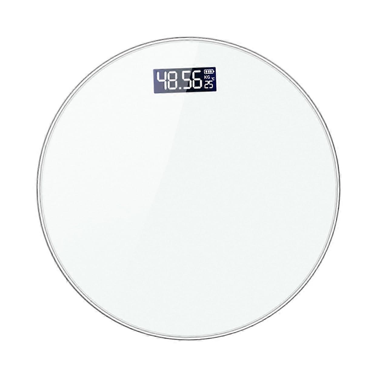 Weight Scale With LED Screen, LCD Display, ABS White, Durable Health Scale For Fitness Management