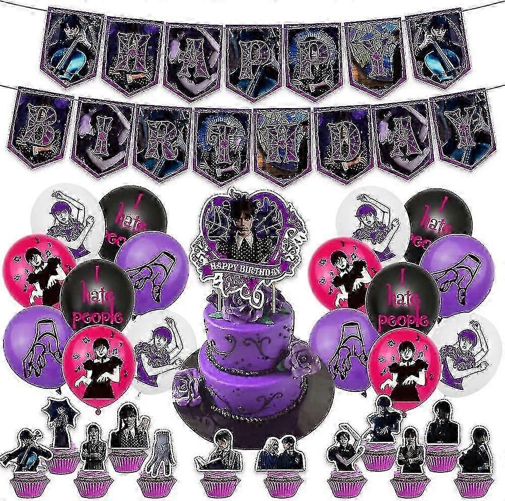 Szerdai Addams Party Pack - Kísérteties születésnapi dekorációk