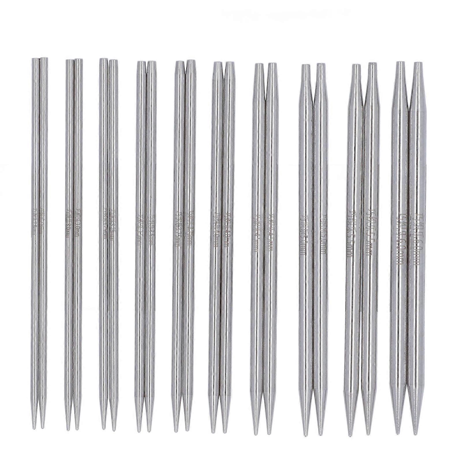 10 Pairs Interchangeable Circular Knitting Needles Set Ergonomic Design P Type Needle Buttons Knitting Supplies for Home