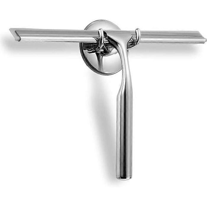 Shower Squeegee, Window Squeegee, Stainless Steel Wiper with Strong Suction Hook for Bathroom