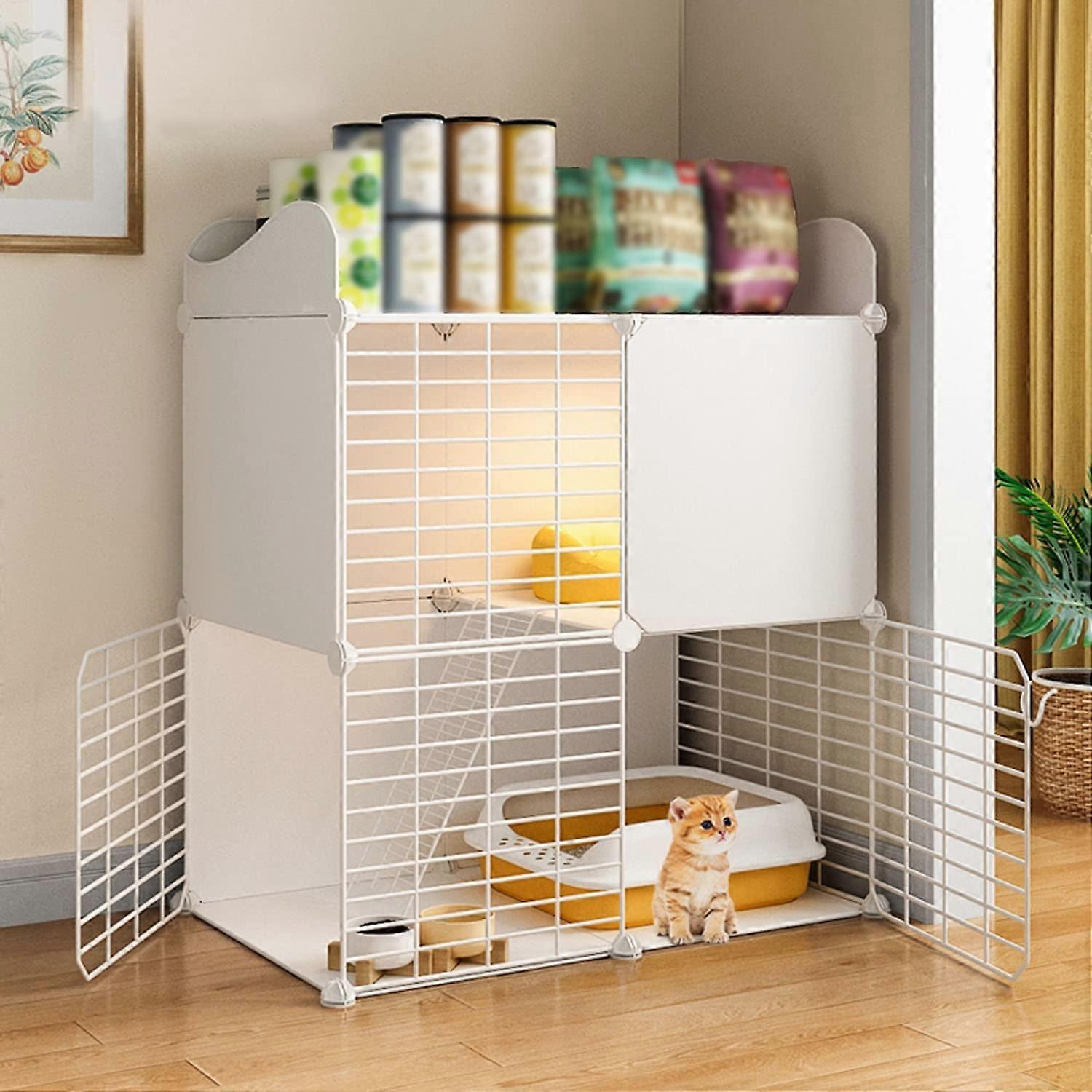 Cat Cages Indoor Cat Playpen, DIY Pet Playpen for Small Animals, Kitten Crate