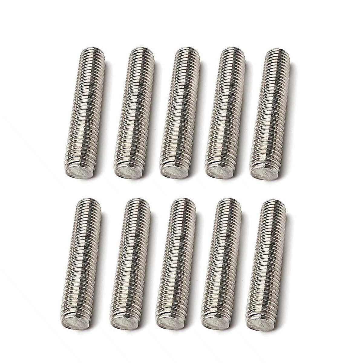Full Threaded Stainless Steel Rod - 10-Piece Set - M6 x 80 mm - For Mounting Components