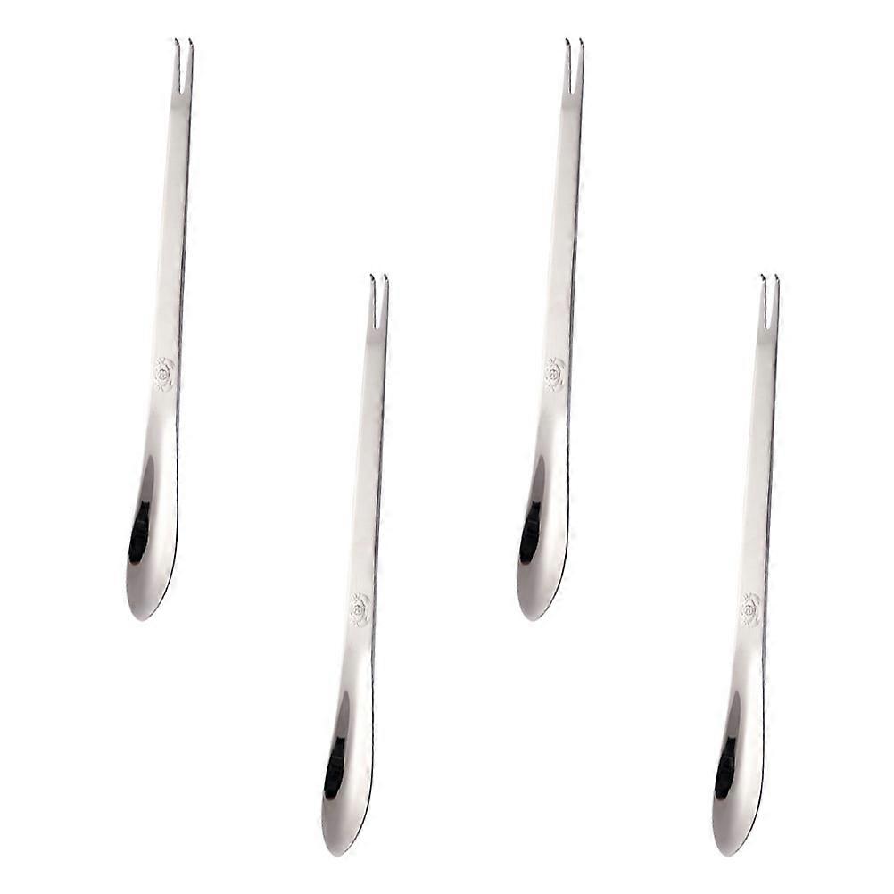 Crab Leg Crackers Silver Crab Peeling Tools Easy Cleaning for Dining Experience 4Pcs