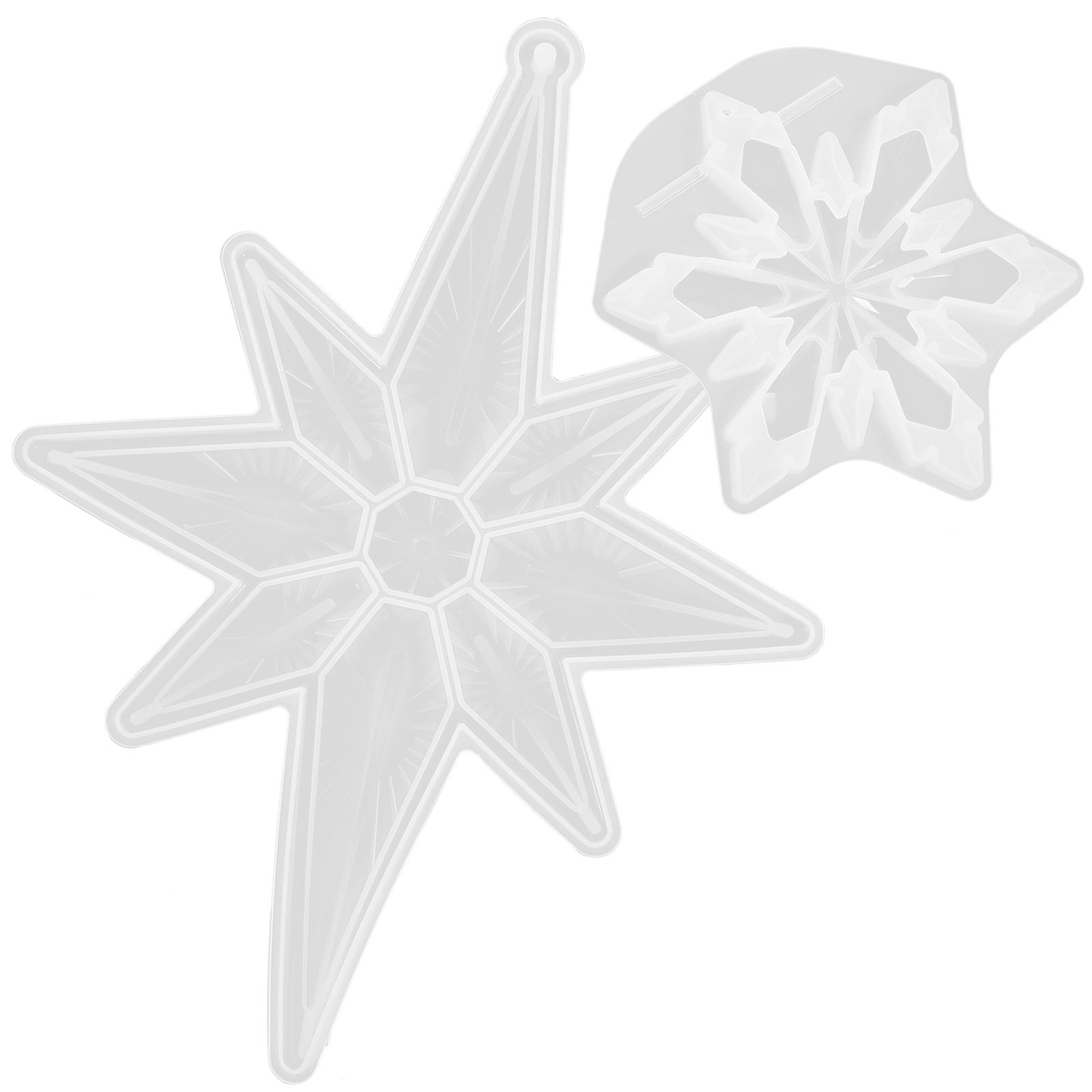 Here's a refined and professional product description based on your input:
**2pcs Snowflake Silicone Resin Molds – Lightweight DIY Epoxy Casting