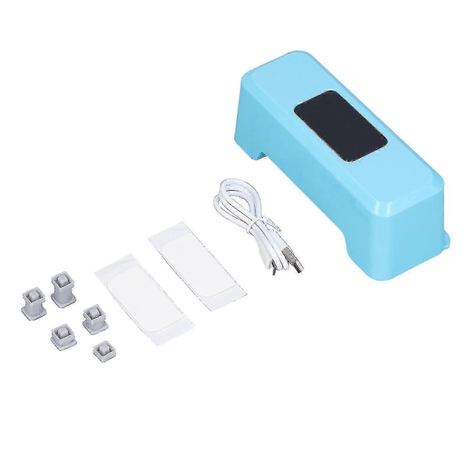 Intelligente berührungslose Toilettenspülung mit externem Infrarotsensor - Blau (0,25 s Induktion)