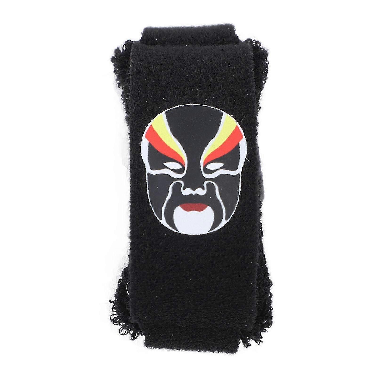 Universal Guitar & Bass String Muter - Noise Reduction Wrap with Stylish Makeup Pattern Design