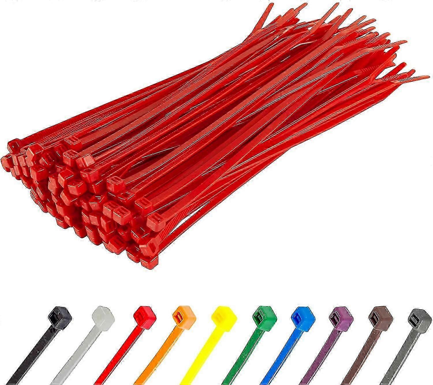 Βαρέων καθηκόντων μακριές ασημένιες γραβάτες καλωδίων, 370mm X 4.8mm, πακέτο των 100, premium νάιλον φερμουάρ