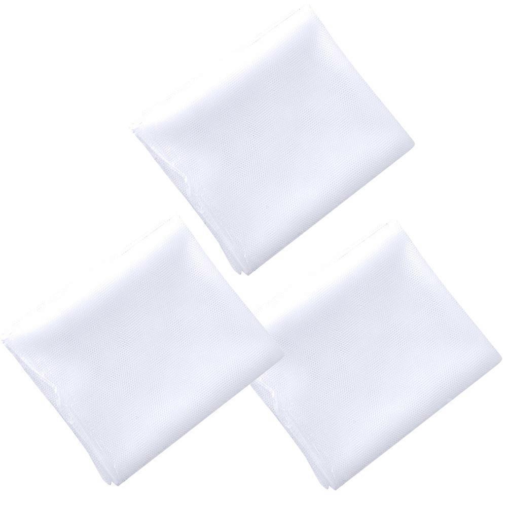 3pcs Self Adhesive Window Screen Mesh Curtains, White Insect Netting for Mosquito, Fly, and Bug Protection, Easy to Cut and Fit for Multiple Windows