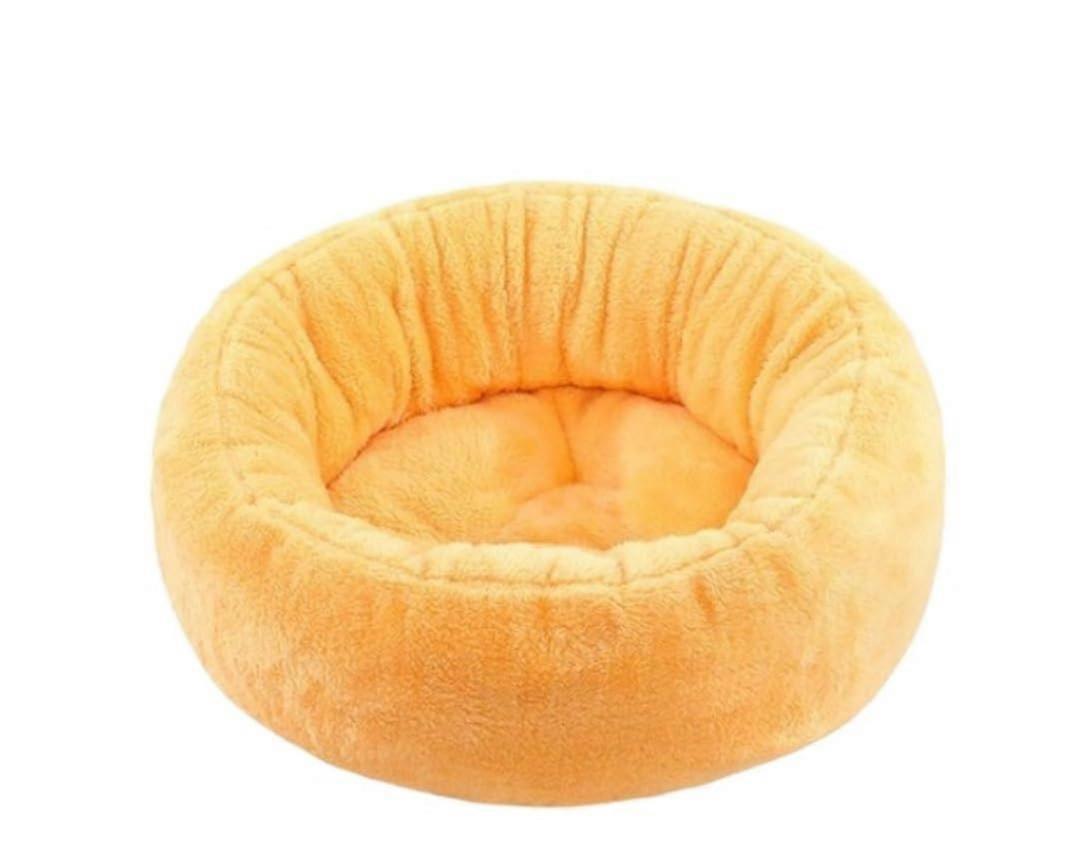 Haustier Nest Dog Bed, Soft Cat Bed, Washable, Warming, Calming, Round Pet Bed (C, 58*58cm)