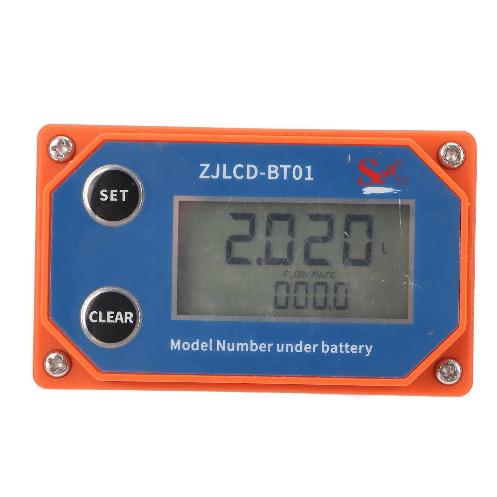 Water Flowmeter Digital Display Flow Sensor Stainless Steel Acid Alkali Resistance Flow Meter for Farmland Irrigation