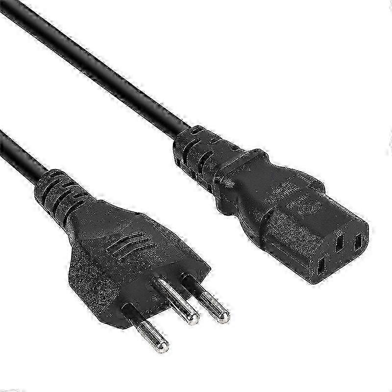 Brazil AC Power Cord 3 Prong 1.8m with OD6.8 for Electronics & AppliancesEdition 0724