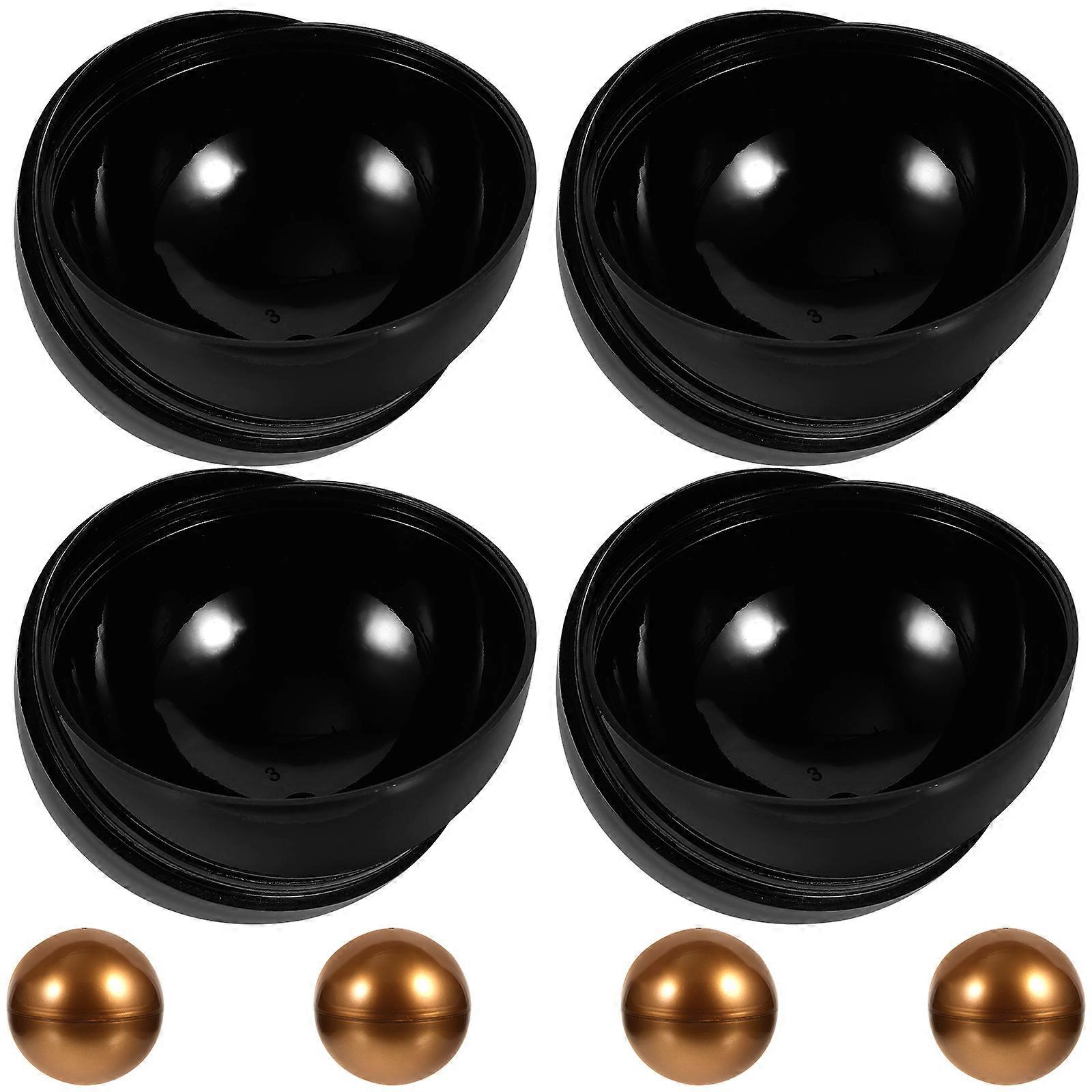Plastic Fillable Capsules for Storage with Assorted Colors and Smooth Surface 8 Pieces