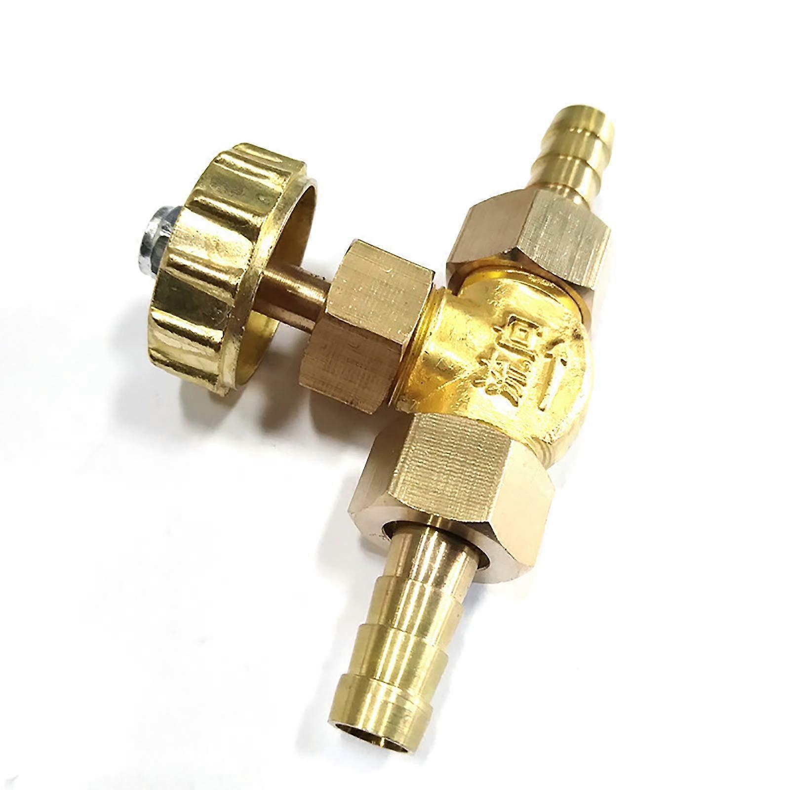 3/8' Brass Needle Valve Propane Butane Gas Adjuster Barb 1Mpa 10mm/Parallel Valve