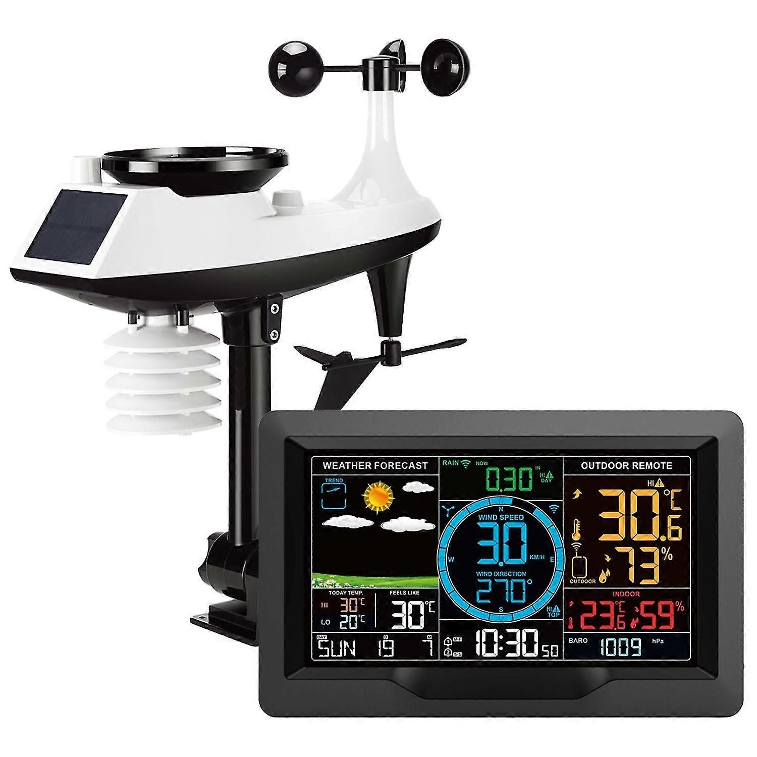 2025 FJ3390A Professional Weather Station Temperature Humidity Wind Speed Rainfall Detection