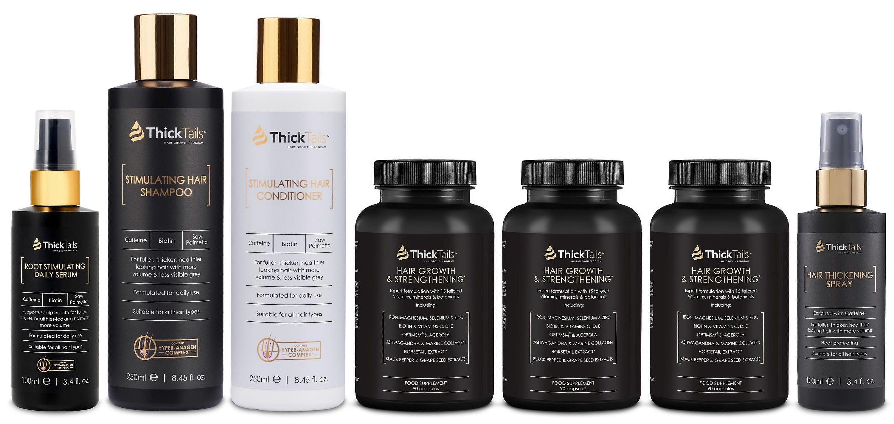 Thicktails Total 90-day Hair Thickening System | 7 Pack
