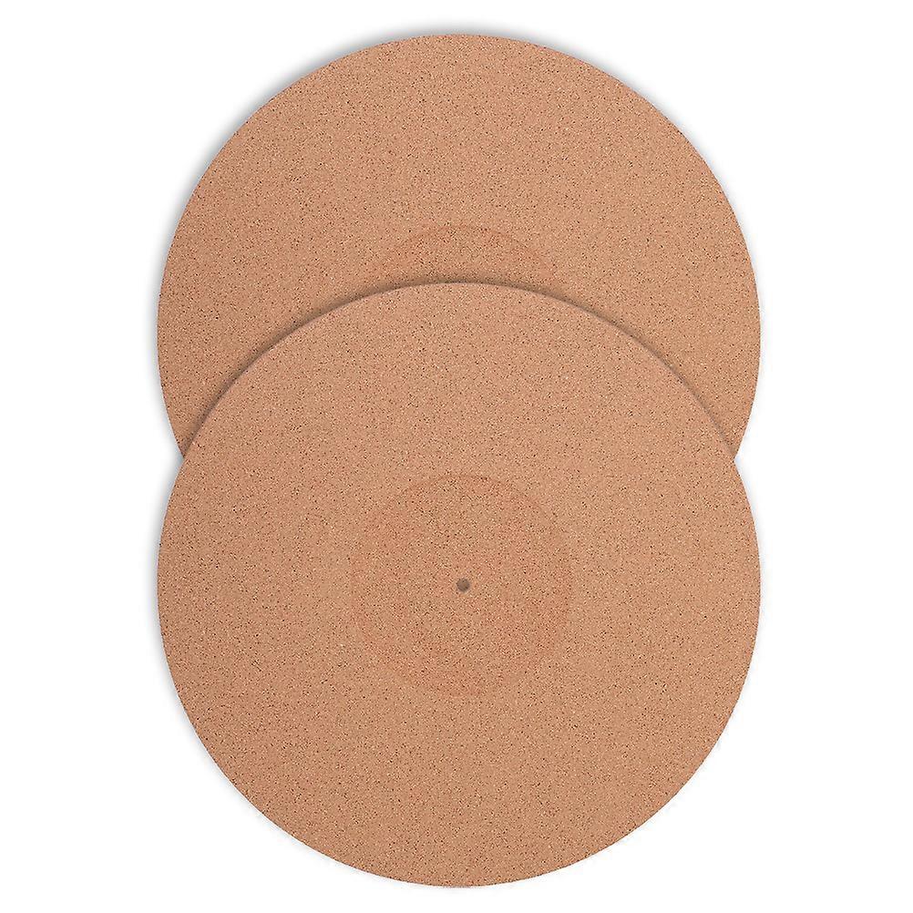 Vinyl Mat Turntable Slipmats Record Player Protective Pad Noise Reduction Round Shape 2Pcs