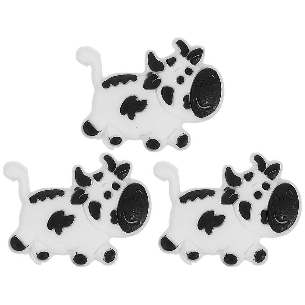 3pcs Tennis Vibration Dampeners Shock Absorbing Racket Accessories Cow Shape Design Easy to Install for All Rackets