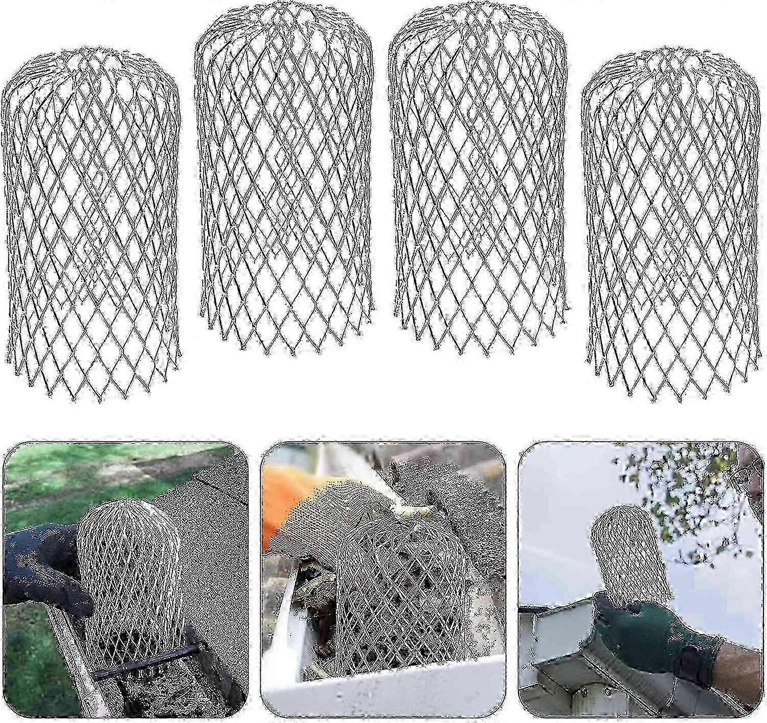4-Pack Expandable Aluminum Gutter Guard - Leaf Filter for Downspout Debris Prevention 2025