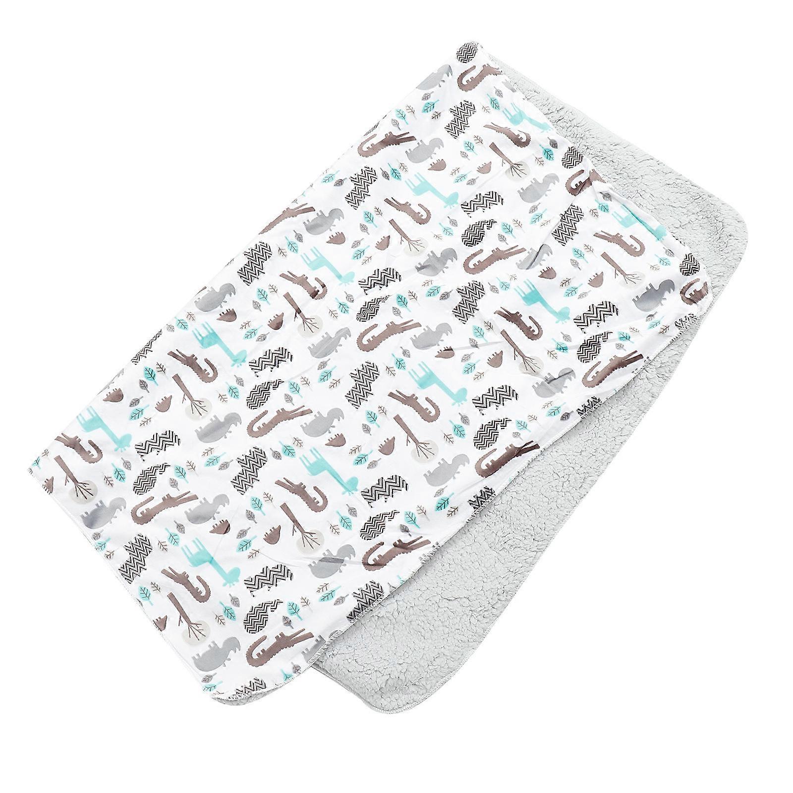 Grey Coral Fleece Home Blanket Lightweight and Comfortable for Travel and Sleeping 60 x 80 Inches