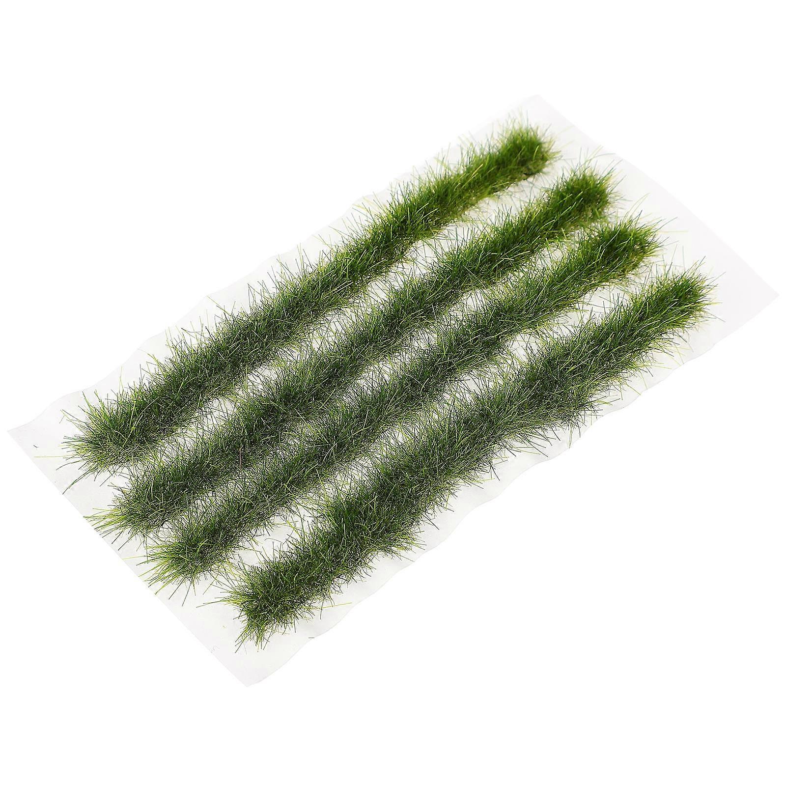 Fake Grass Strip Table Simulation Landscape Long Strip For Computer Desk Decor 3.5×0.4×0.2in Mood Relaxation 1 Set