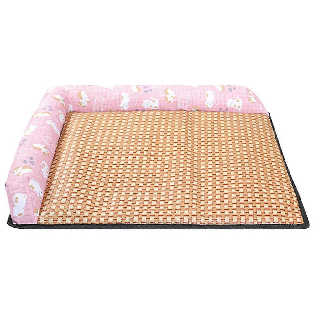 Cooling Cushion For Pets With Summer Design Pink Color Suitable For Indoor Resting 1Set