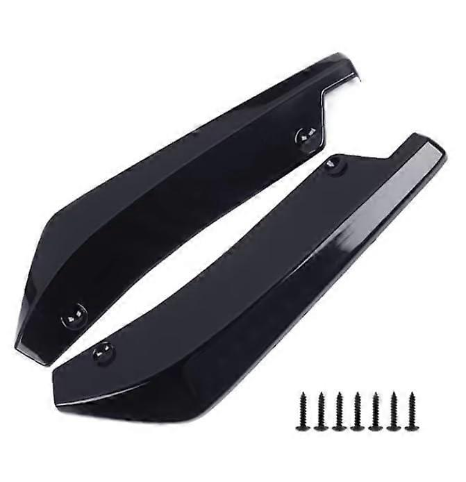 Universal Side Skirts Extension Kit for Cars, Front Rear Bumper Lip Spoiler Diffuser Splitter, Carbon Fiber, Black