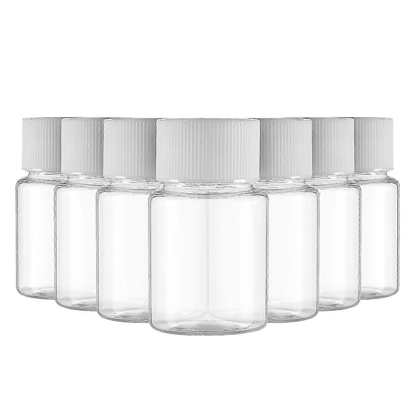 蓋付きトラベルボトル詰め替え可能なトラベルボトル透明30mlシーリングストレージ粉末液体用10Pcs6.00X3.30X3.00CMトランズペアレントSZRH A-S