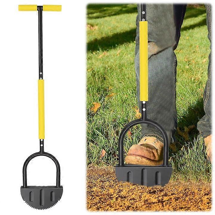 Lawn Edging Cutter with Handle 108 cm, Sawtooth Lawn Edging Cutter, Crescent Moon Edger for Walkways, Garden Edging, Yard'