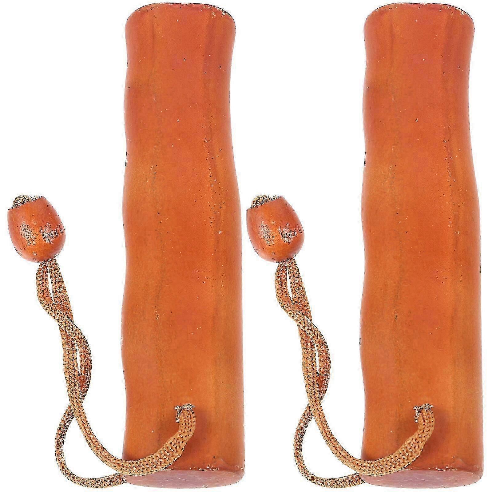 2pcs Light Brown Umbrella Handle Replacement 14x3.5x3cm