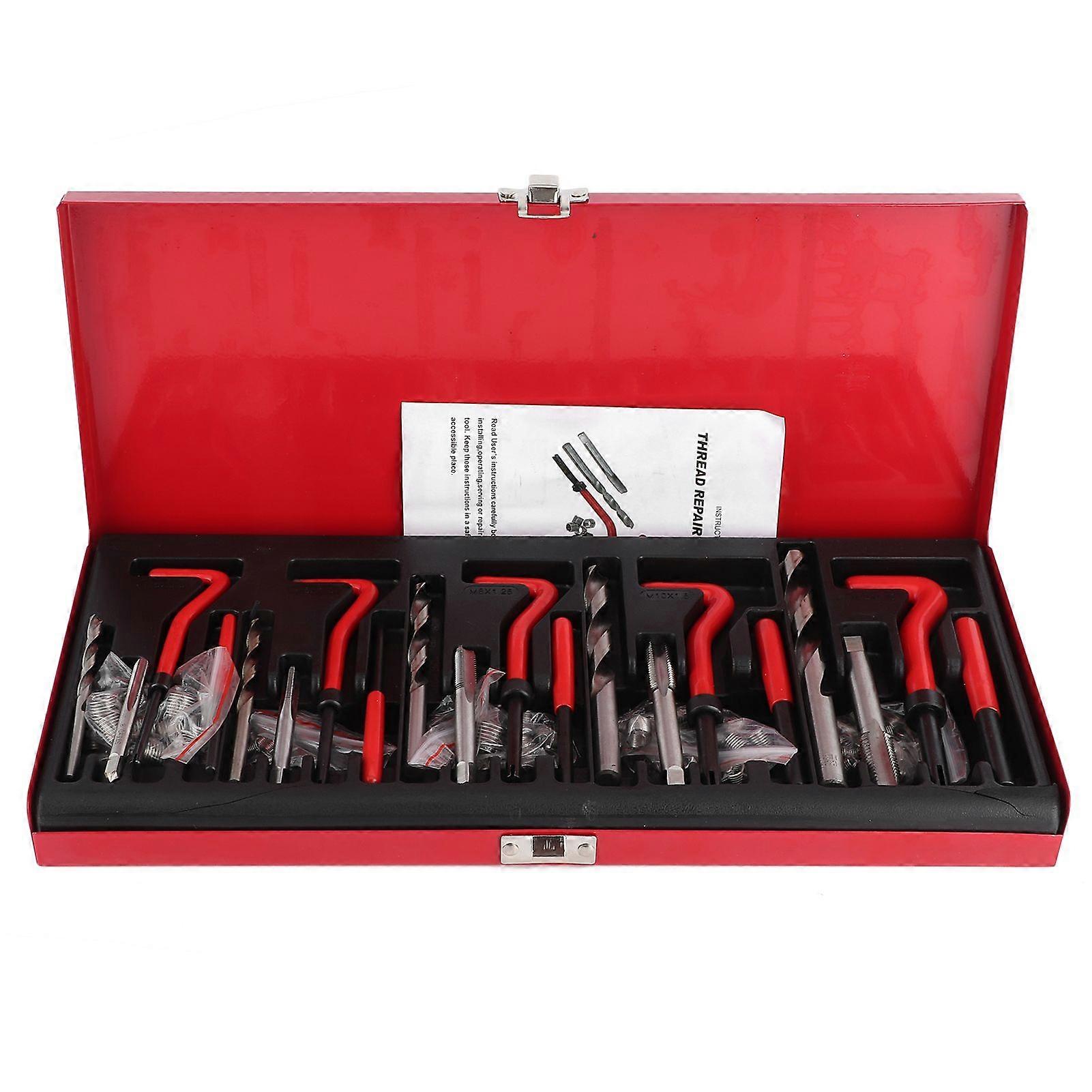 Kit di inserti filettati 131 pezzi per filettature danneggiate M5 M6 M8 M10 M12