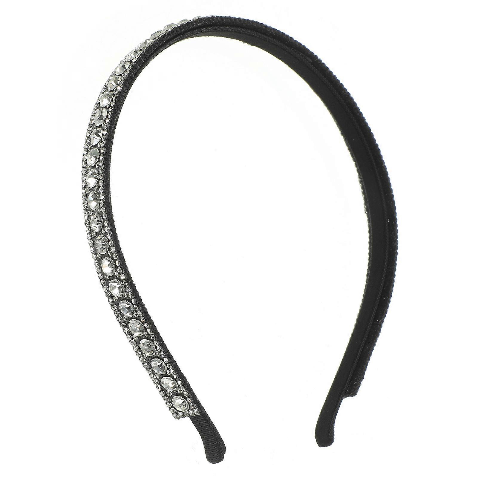 White Rhinestone Hair Comb for Decoration with Anti-skid Teeth Design and Elegant Style 1 Piece