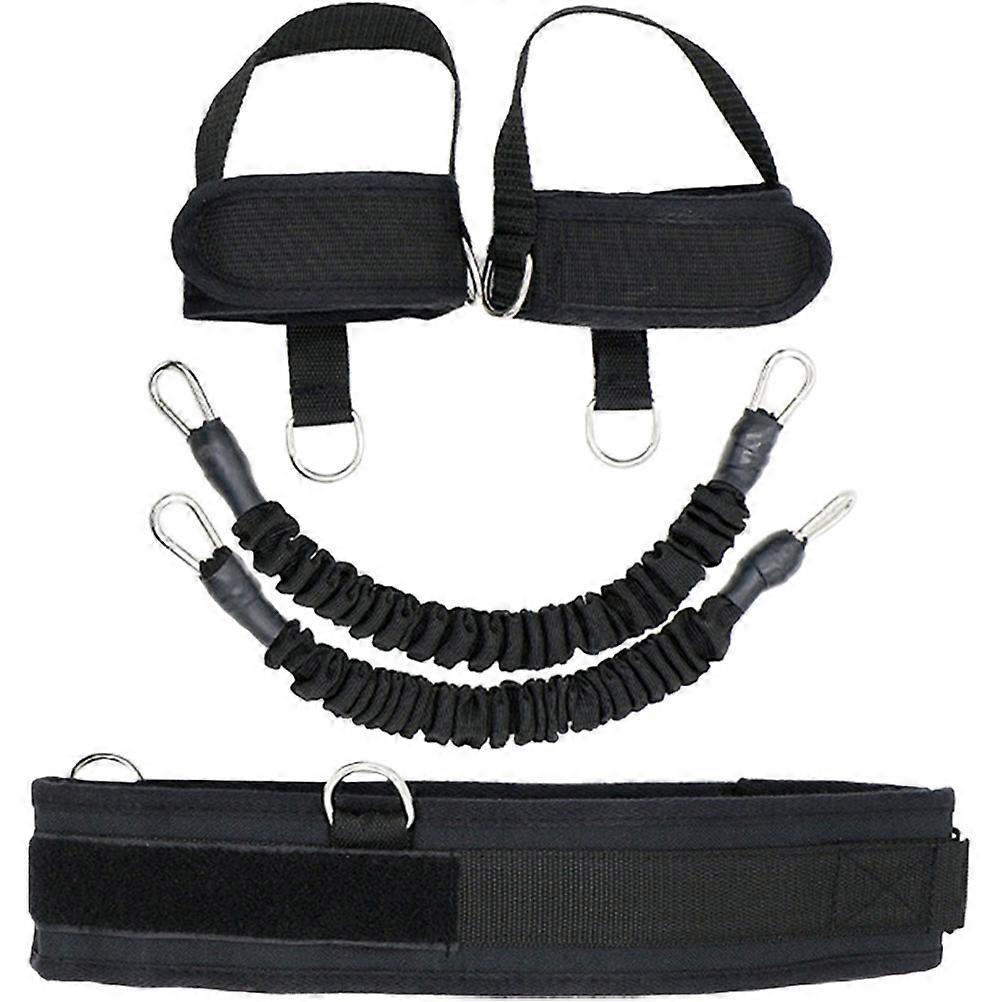 Black Ankle Straps for Fitness Use Made of Neoprene and TPR Durable and Adjustable for Gym Training