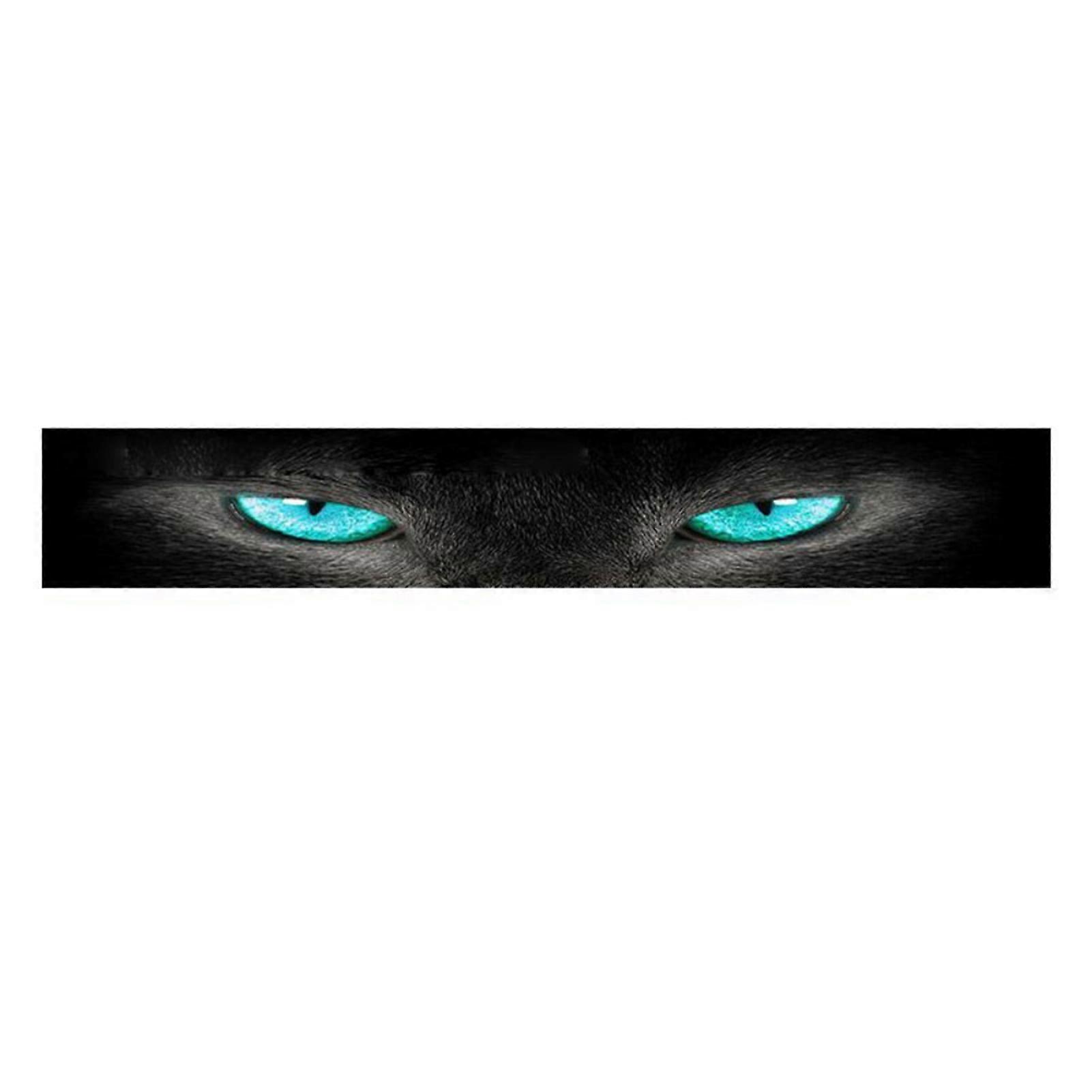 Car Front Windshield Sticker 3D Stereoscopic Cat Eye Sunshade Rear Block Decoration Car Window Decal Durable Waterproof