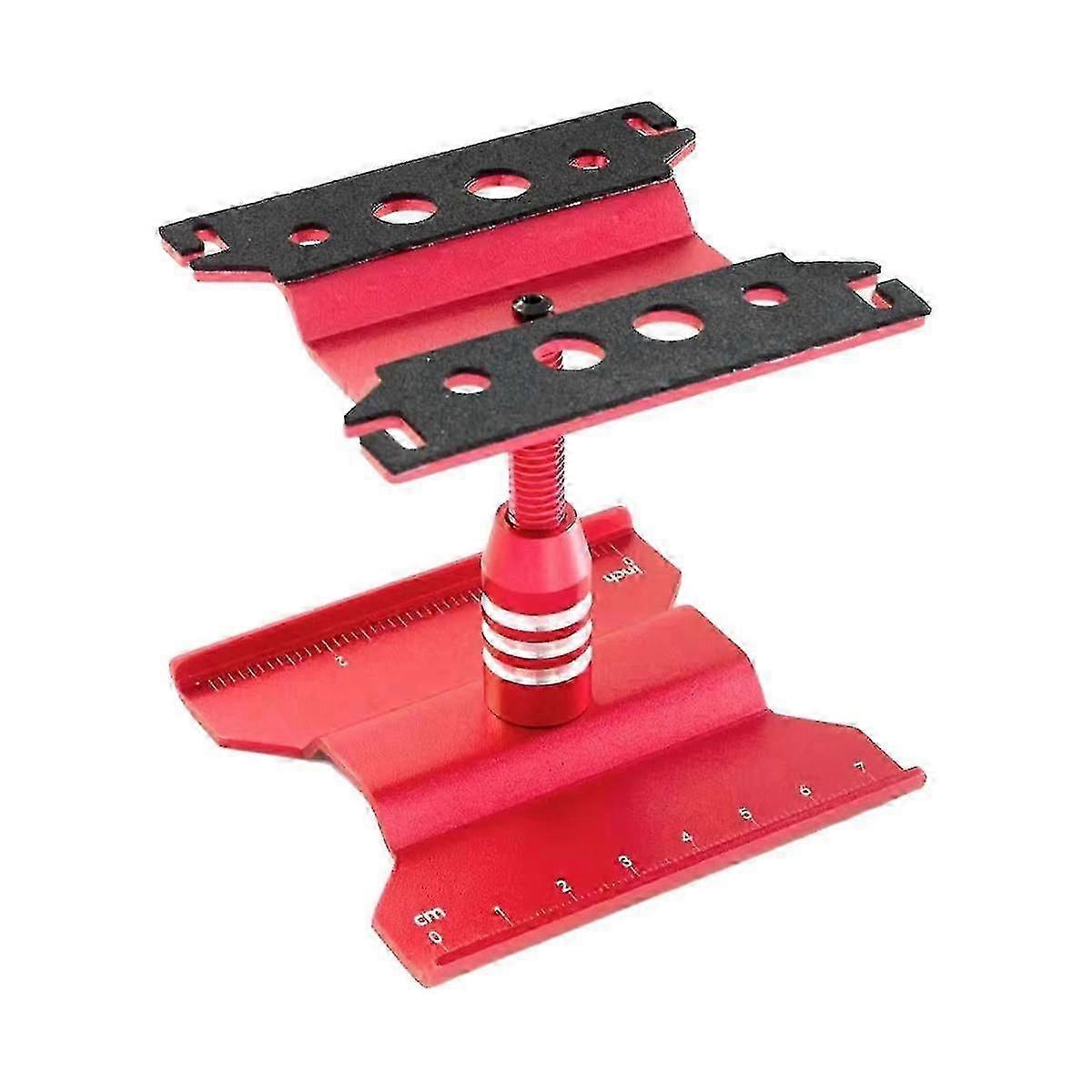 Metal Repair Station Work Stand Assembly Platform For 1/24 1/18 Trx4m Scx24 Fcx24 Rc Crawler Red