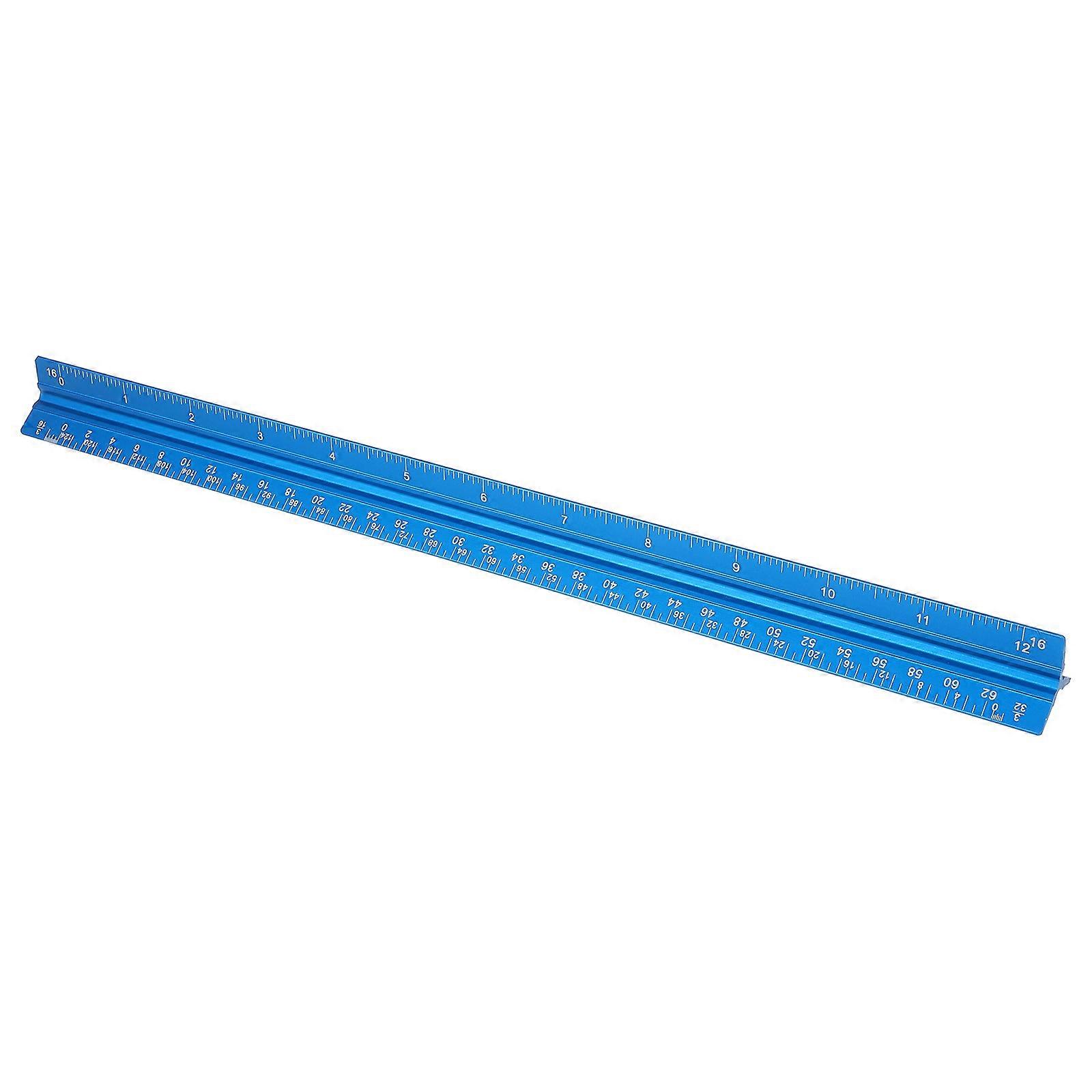 Triangular Engineer Ruler for Architectural Design Use in Professional Projects with 1Pack Aluminum Alloy