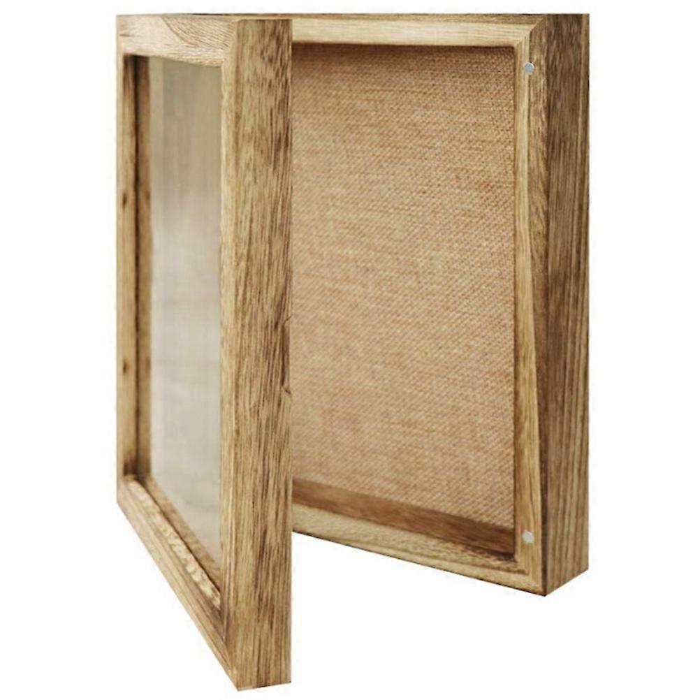 Wood Display Case 1 Set Pressed Flower Frame Wooden Specimen Box Showcase