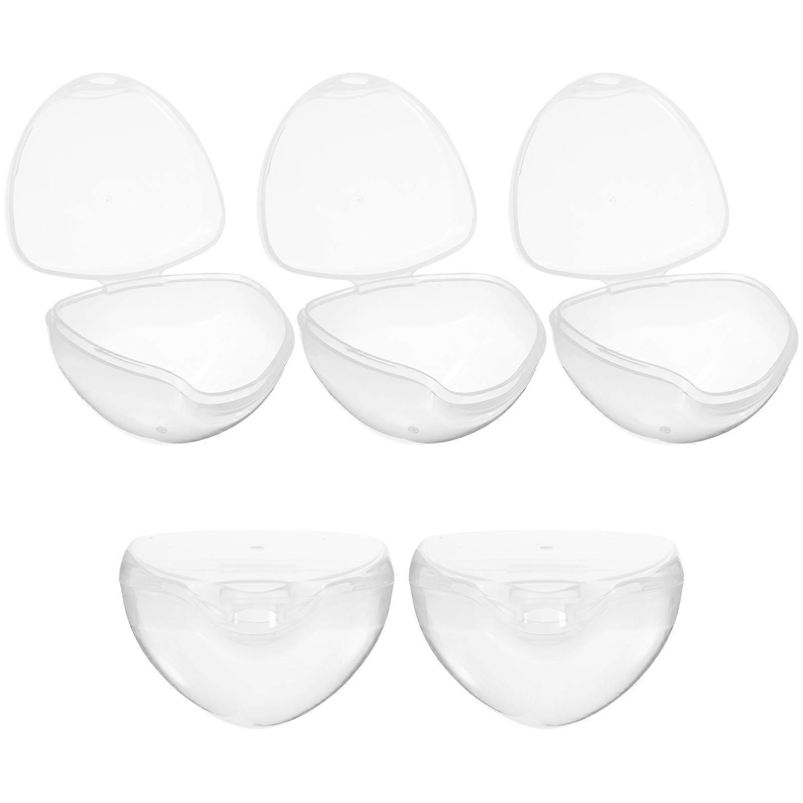Portable Pacifier Storage Box Container For Baby Infant Toddler 7*6*5cm Dust-Proof 5Pcs