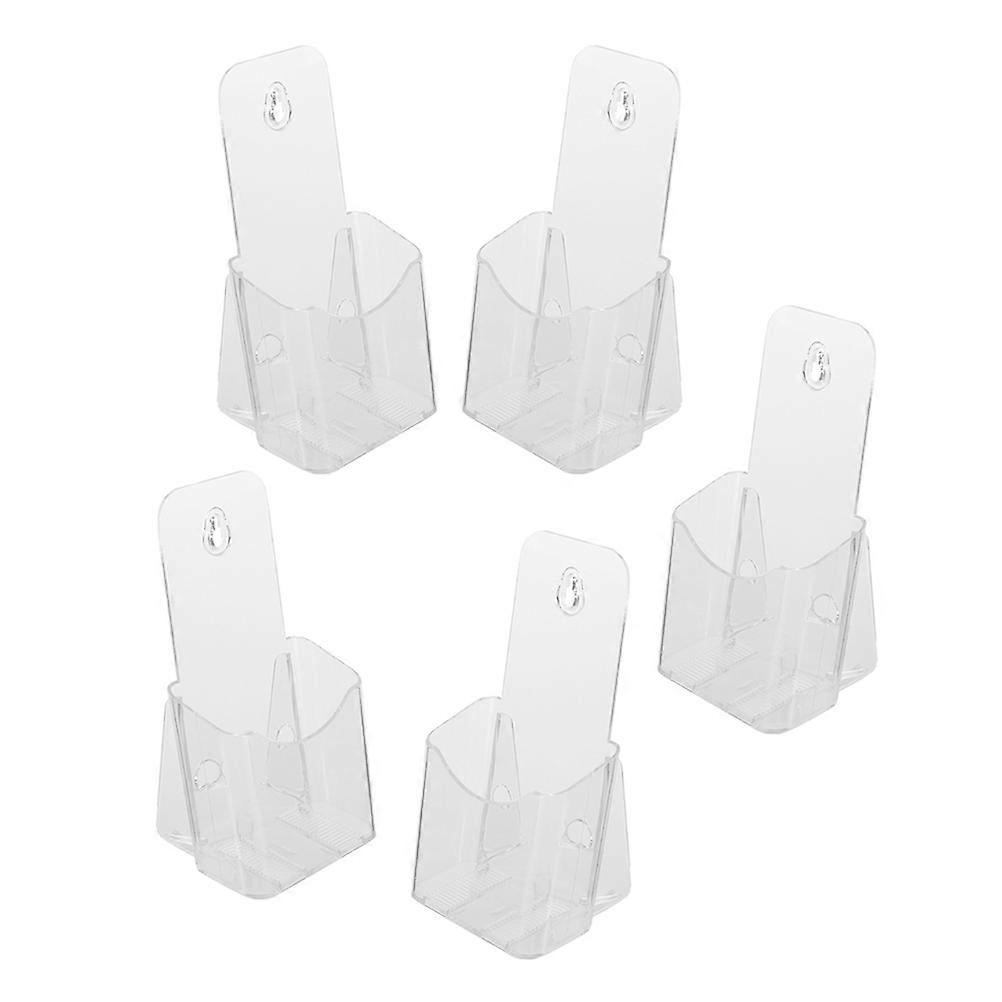 Acrylic Wall File Organizer for Display Use Clear Mounted Paper Organizer for Office 5pcs