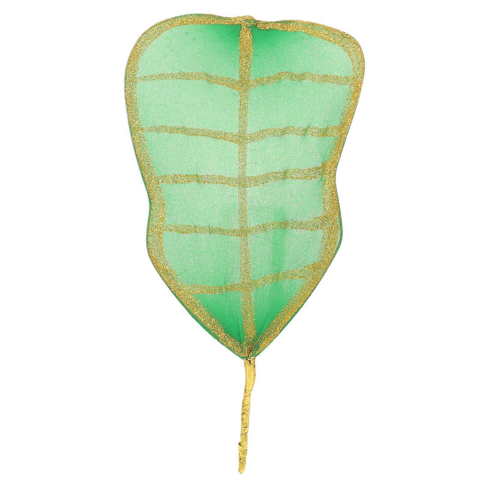Elegant Large Green Palm Leaf Hand Fan for Parties, Stage Performances and Events Decorative Handheld Fan