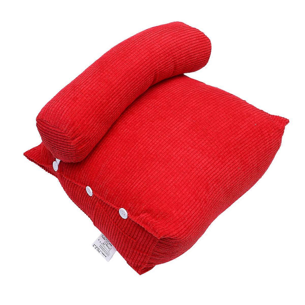 Ergonomic Design Bed Cushion Pillow Backrest for Back Pain Relief Living Room Bedroom Use 19.68x17.71x9.84 inch 1Set