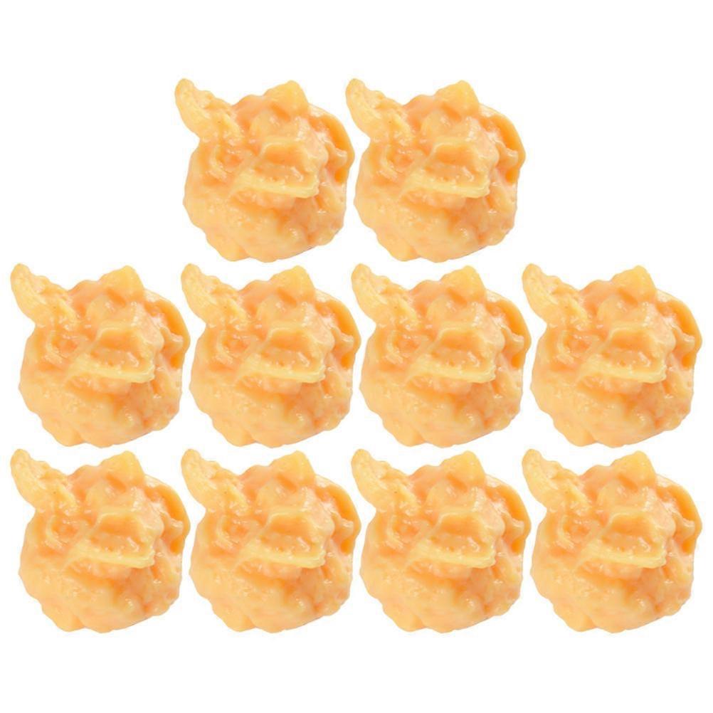 10pcs Artificial Popcorn Models Realistic Faux Popcorn for Display, Craft Decor, Restaurant Props, Photography & DIY Projects