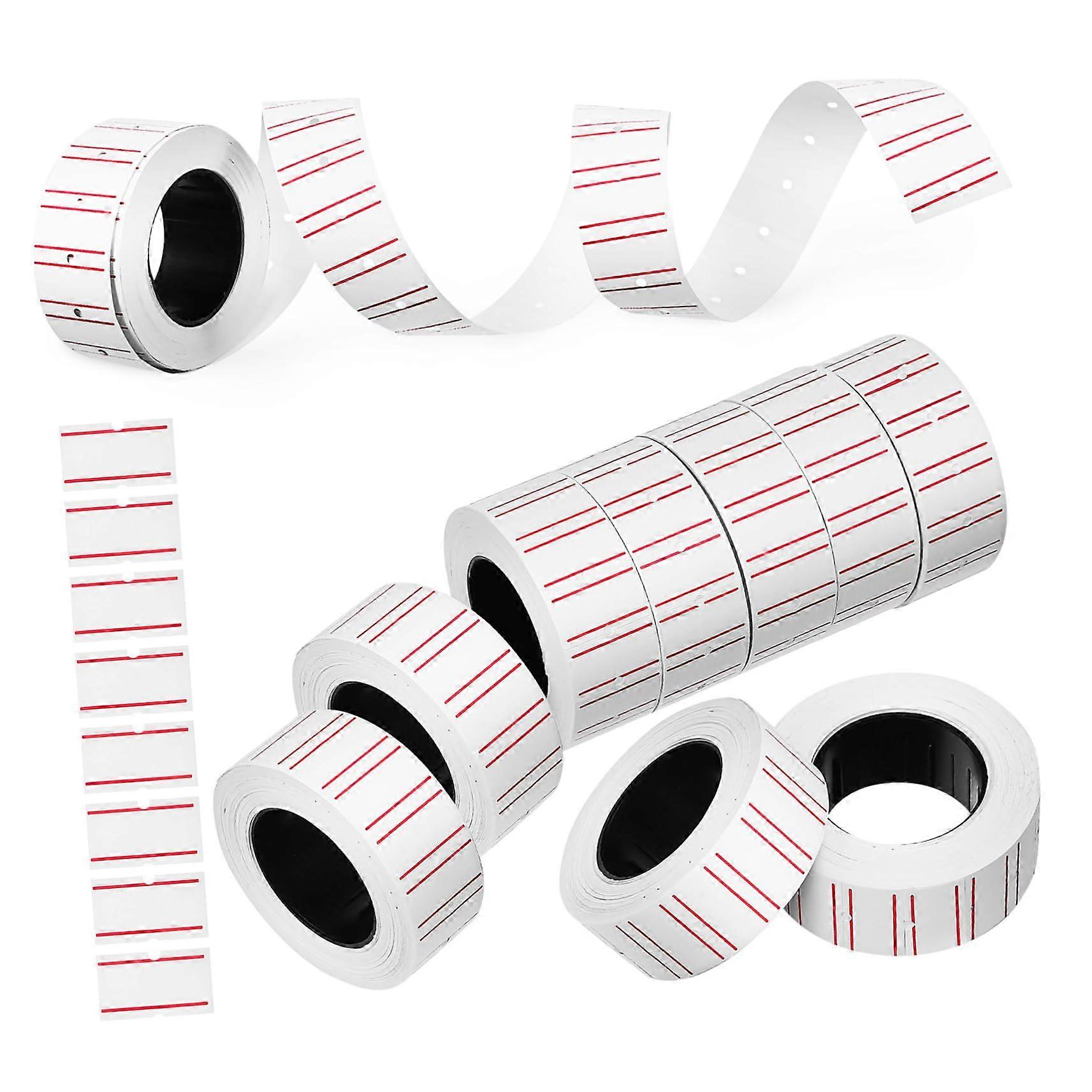 10 Rolls  Stickers Retail Kitchen Labels SelfAdhesive  Tags  Tag Stickers Rectangular Machine Labels White Marking Labeling